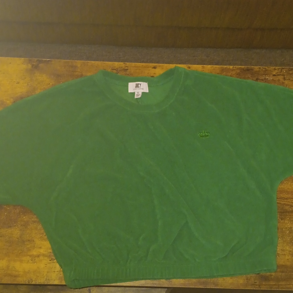 Juicy Couture XL green crop top